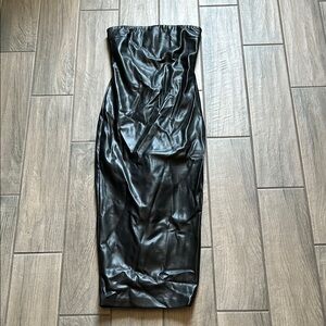 CULTNAKED Black Strapless Bodycon Dress Cocktail